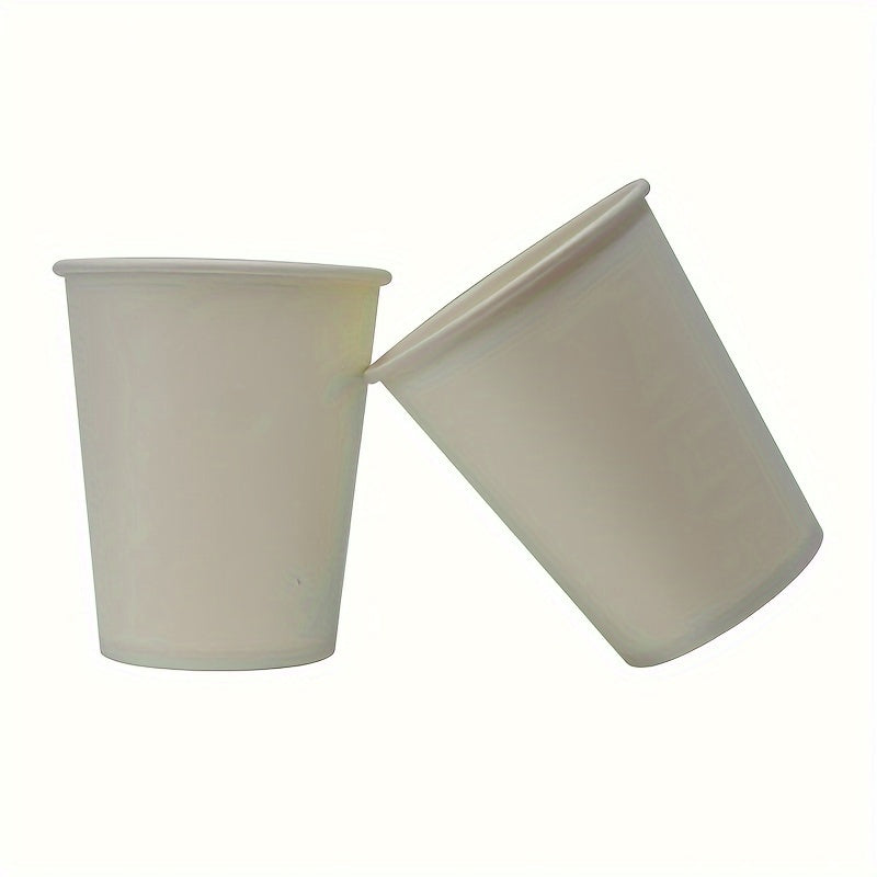 10pcs 250ml Hardened Paper Cup Pure Pattern Outdoor Party All Seasons