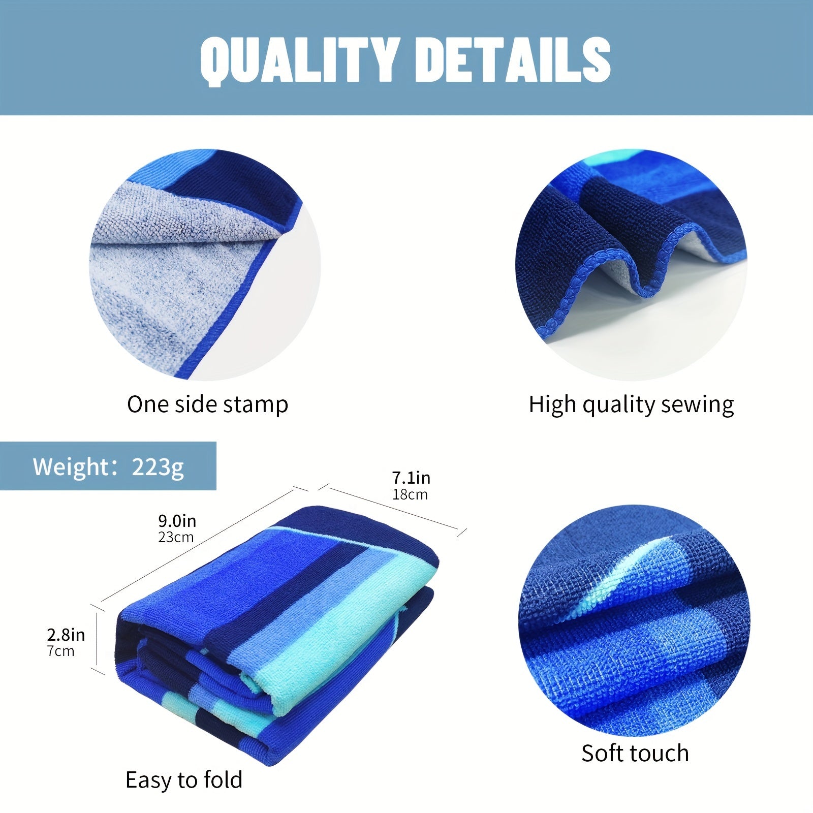 Mutao Microfiber Beach Towels Quick Drying Soft Oversized Compact
