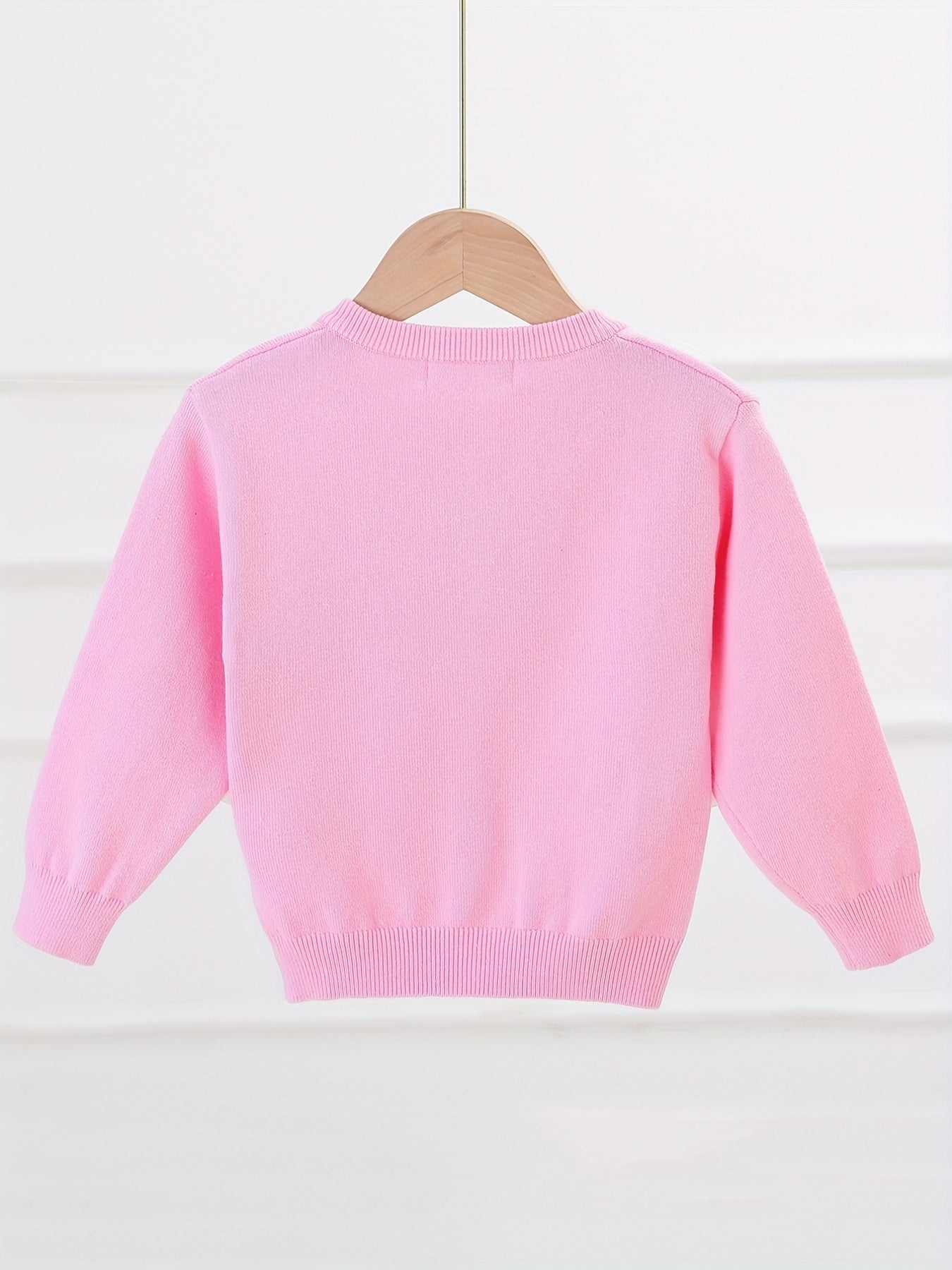 Girls' Embroidery Button Down Knit Cardigan Sweater