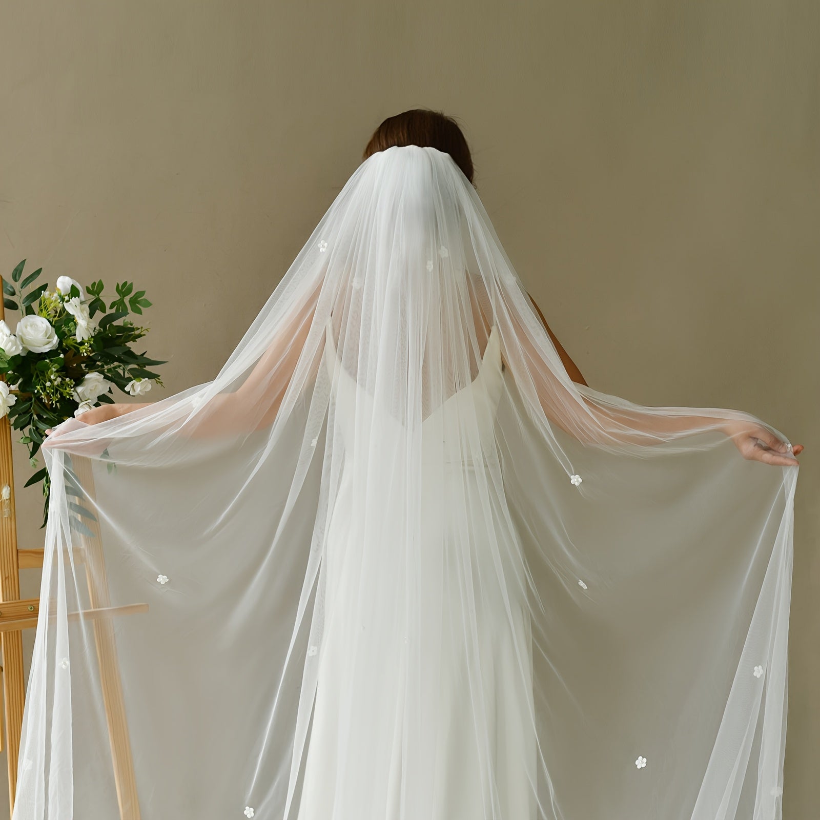 Bridal Veil Wedding Veil with Cathedral Train Nylon V293