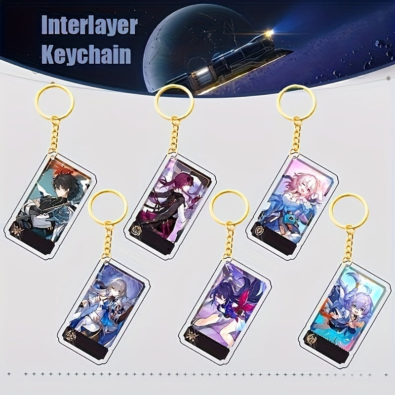 Anime Game Keychain Pendant Cartoon Acrylic Figure Collection Impacte Toys