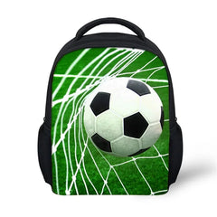 12Inch Soccer Printed Kids Backpack for School
