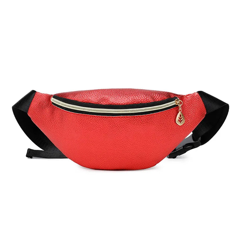 12PCS Waist Pack Solid Fanny Pack Money Phone Pouch Belly Bag