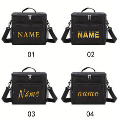 Customizable Thermal Cooler Tote Bag Canvas Insulated Lunch Bag