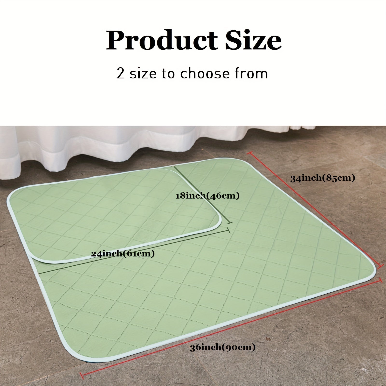 Waterproof Incontinence Bed Pads Washable Reusable Cooling Bed Underpads