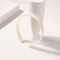 Faux Pearl Decor Headband Sweet Headdress Hair Accessories