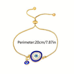 Devil's Eye Shaped Chain Bracelet - Unisex Clothing Accessory