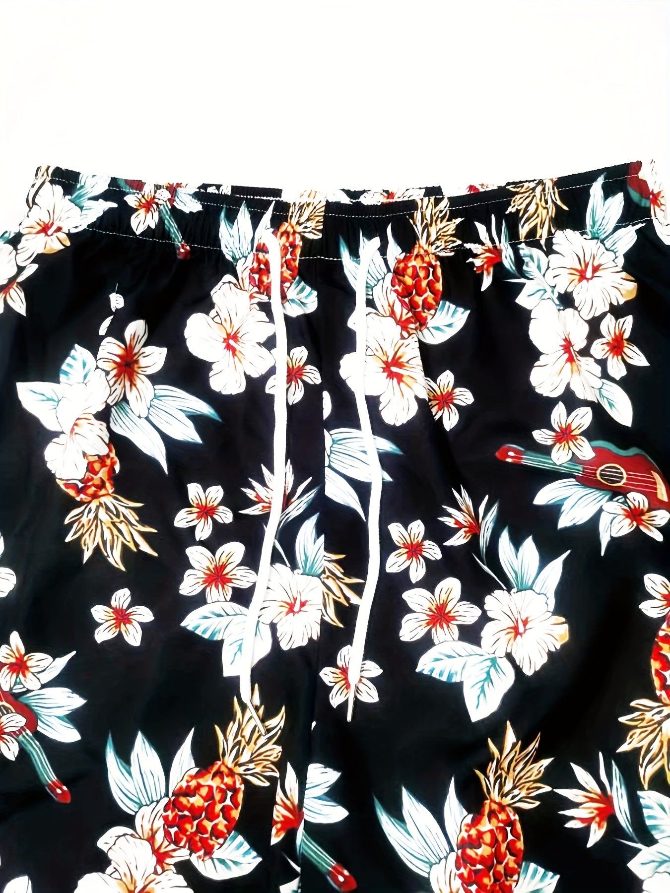 Quick Dry Paisley Floral Print Men's Swim Trunks Board Shorts