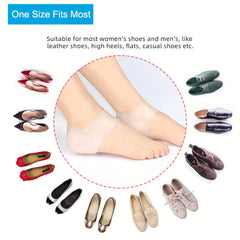 Gel Heel Cups Plantar Fasciitis Inserts Heel Pads Cushion 6Pcs