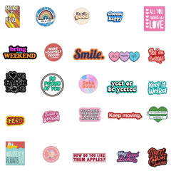 50pcs English Graffiti Waterproof Stickers DIY Materials