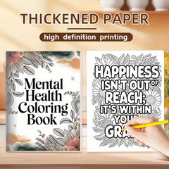 Mindful Phrases Adult Coloring Book: Stress Relief Designs
