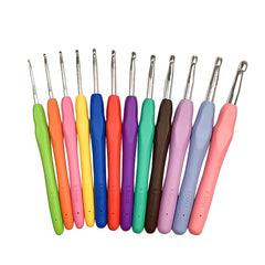 9pcs 14pcs Colorful Soft Handle Crochet Hook Set