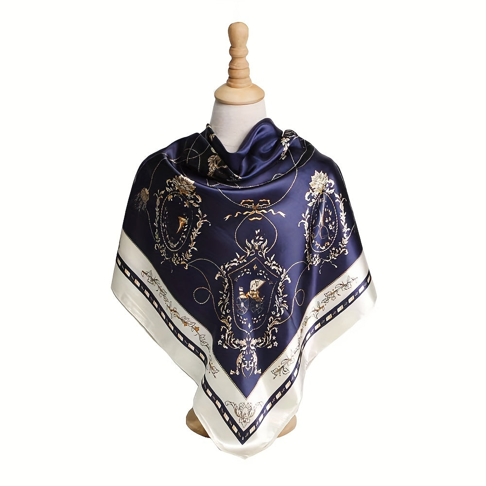 Carriage Pattern Bandana Silk Tube Top Shawl Scarf Wrap