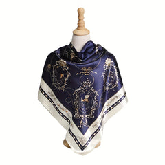 Carriage Pattern Bandana Silk Tube Top Shawl Scarf Wrap
