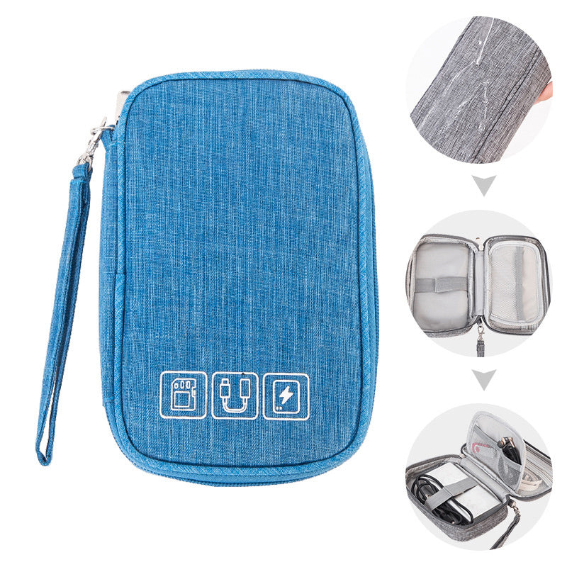 Portable Electronic Organizer Cable Bag Travel Case