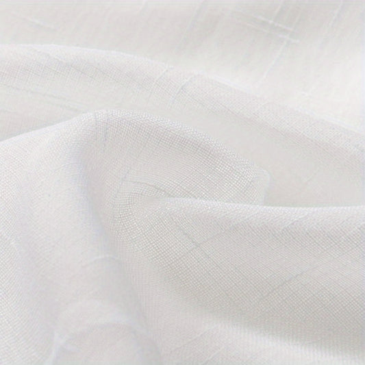 Translucent Hemp Sheer Curtain for Home Decor