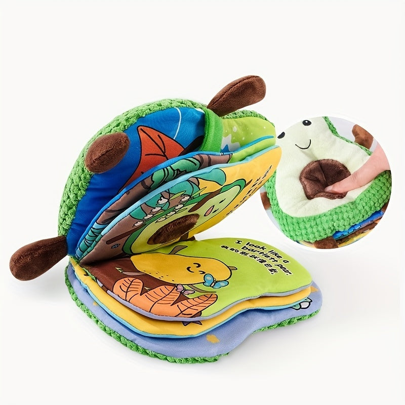 Avocado Cloth Book Baby Educational Toys Not Tear Rotten Gnaw