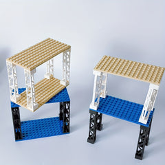 3 Tier Desktop Organizer with Building Blocks Storage Solution