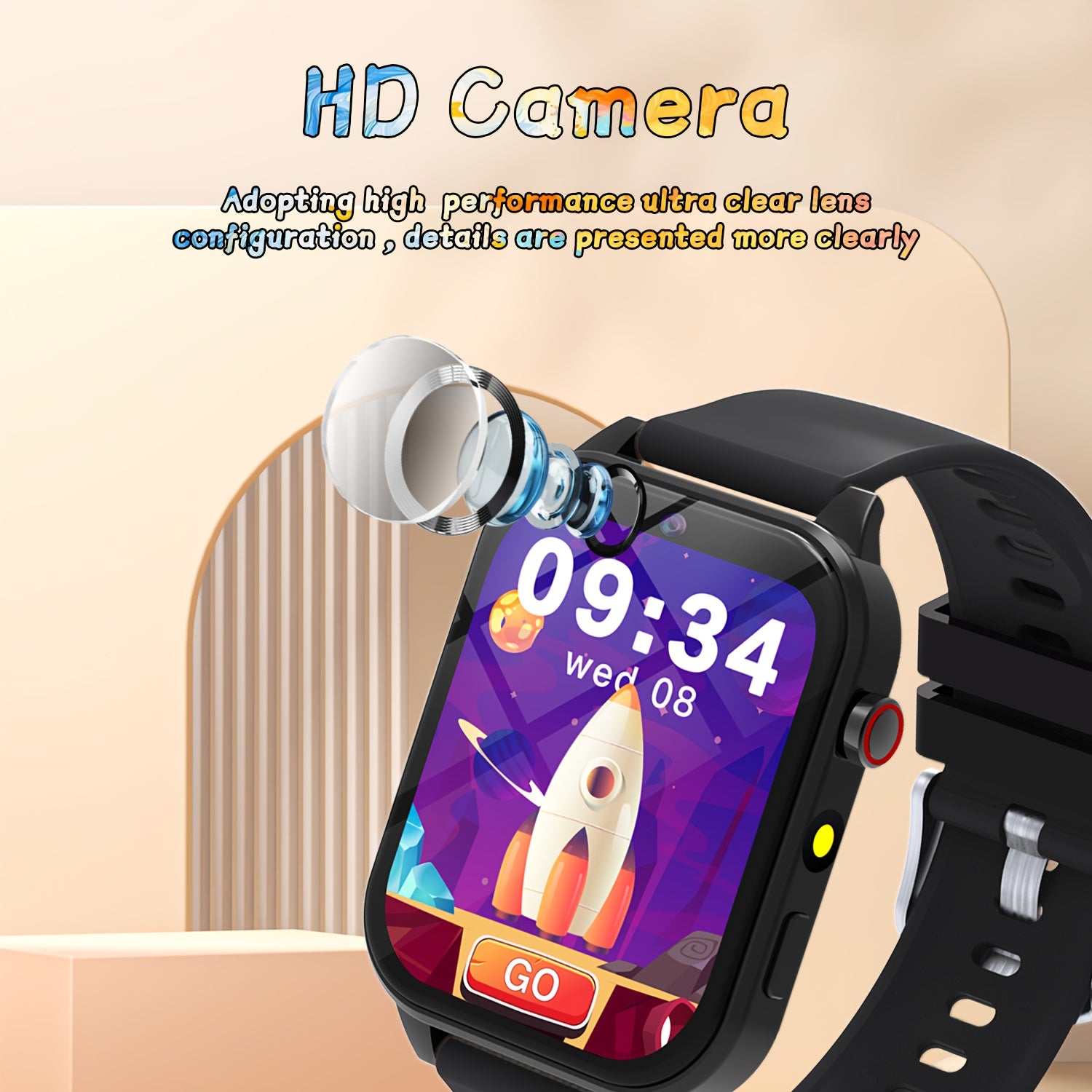 SIMSONPRO Kids Smart Learning Watch with 18 Games Camera Music Player