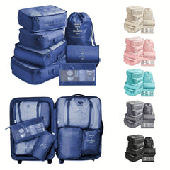 7-Piece Travel Storage Bag Set for Clothes Luggage Sorting