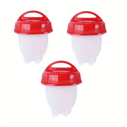 6PCS Silicone Egg Cooker Non-stick Pot Cookware Set Egg Mold Cup Steamer