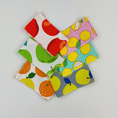 6pcs Fruit Series Cotton Cloth Set for DIY Patchwork