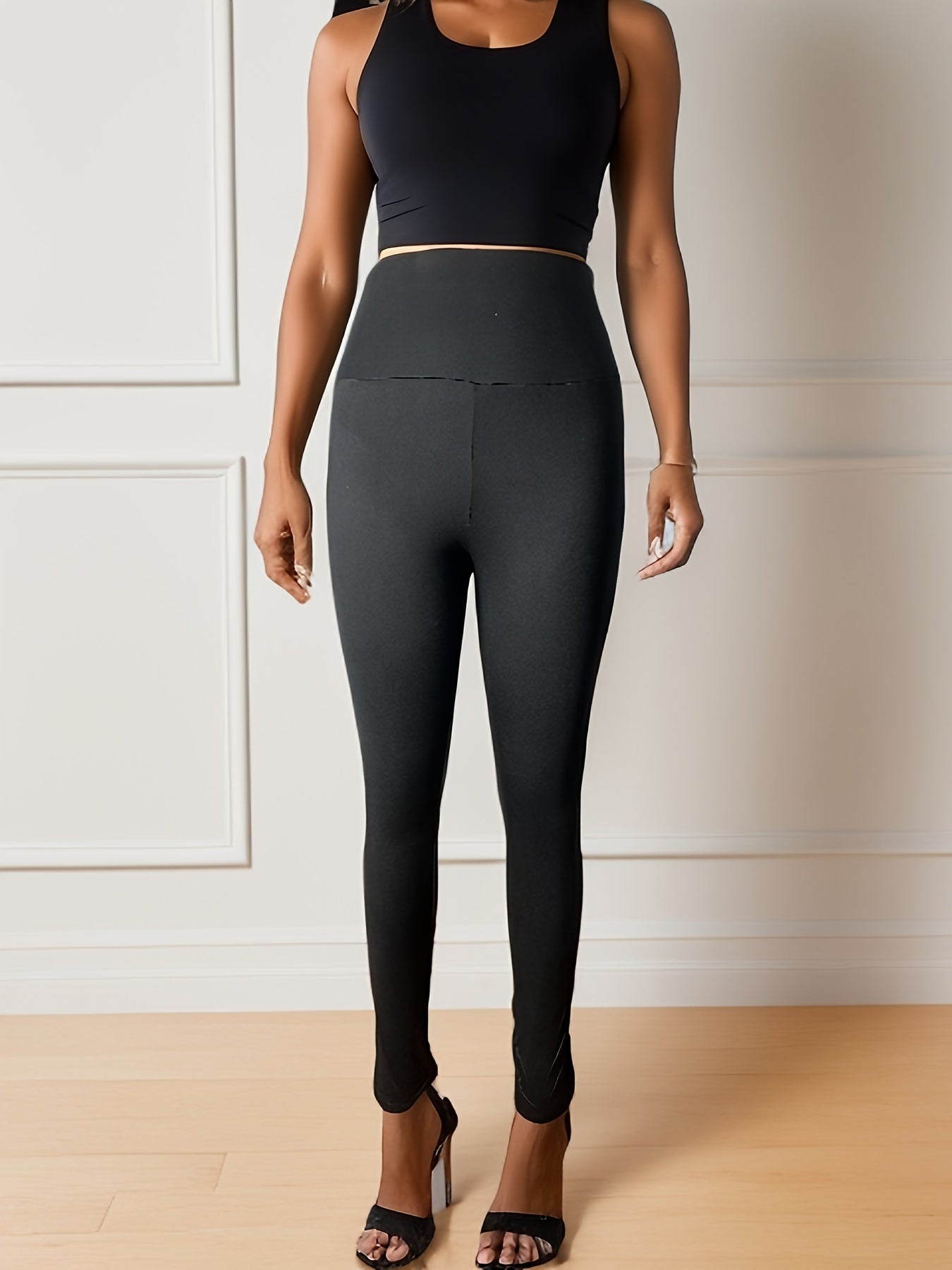 High Waist Sporty Leggings Women's Clothing