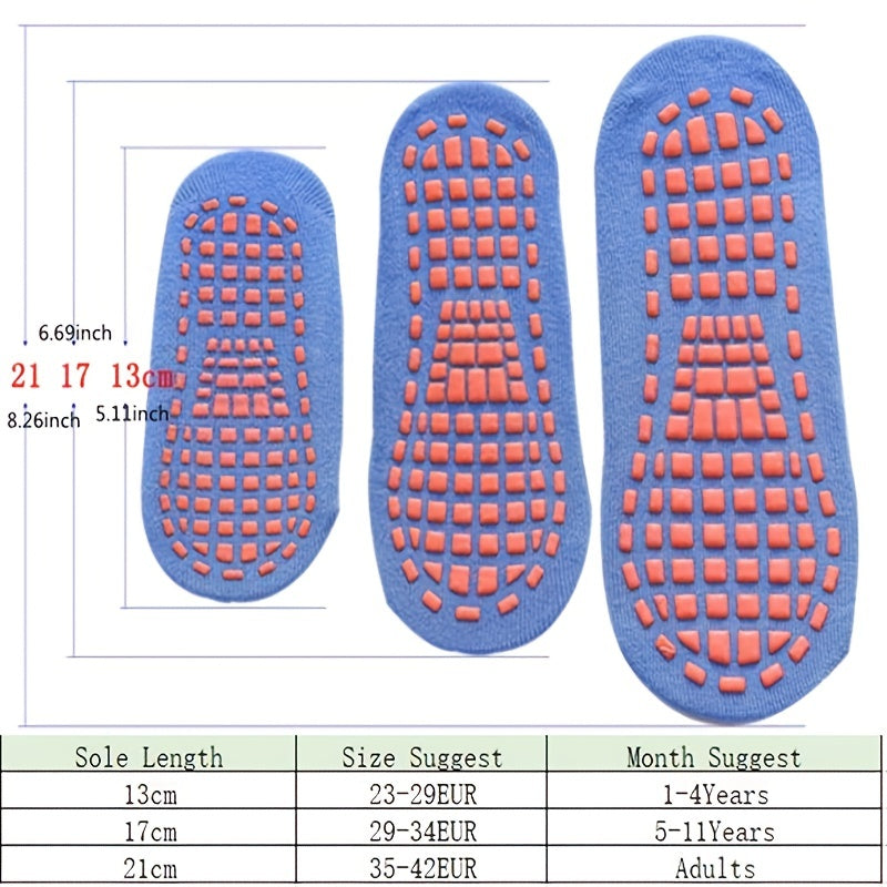 Anti Slip Trampoline Socks Parent Child Cotton Elastic Sports Socks