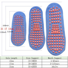 Anti Slip Trampoline Socks Parent Child Cotton Elastic Sports Socks