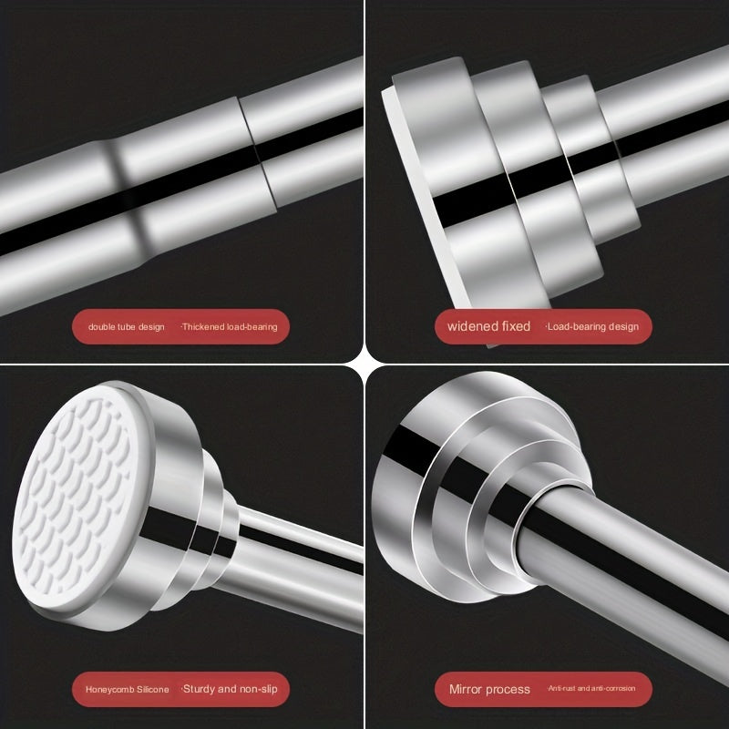 Stainless Steel Telescopic Shower Curtain Rod