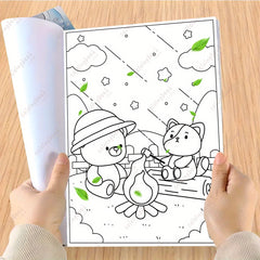 LZX Upgraded Deluxe Thick Paper 22pg 29 COZY ROUTINE Drawing Coloring Book