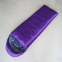 Thickened Camping Sleeping Bag with Hat for Outdoor Activities