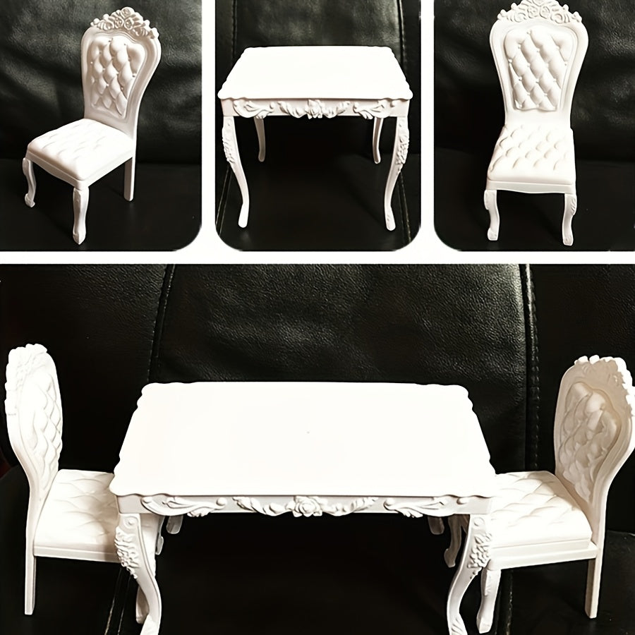 Table and Chairs Doll Kitchen Furniture Set