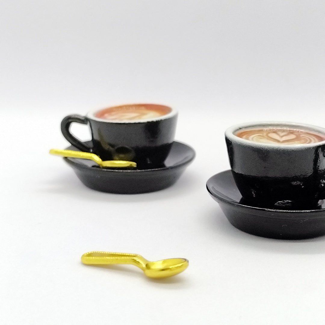 6pcs Coffee Cup Set for Dollhouse Decor Mini Cafe Display