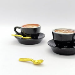 6pcs Coffee Cup Set for Dollhouse Decor Mini Cafe Display
