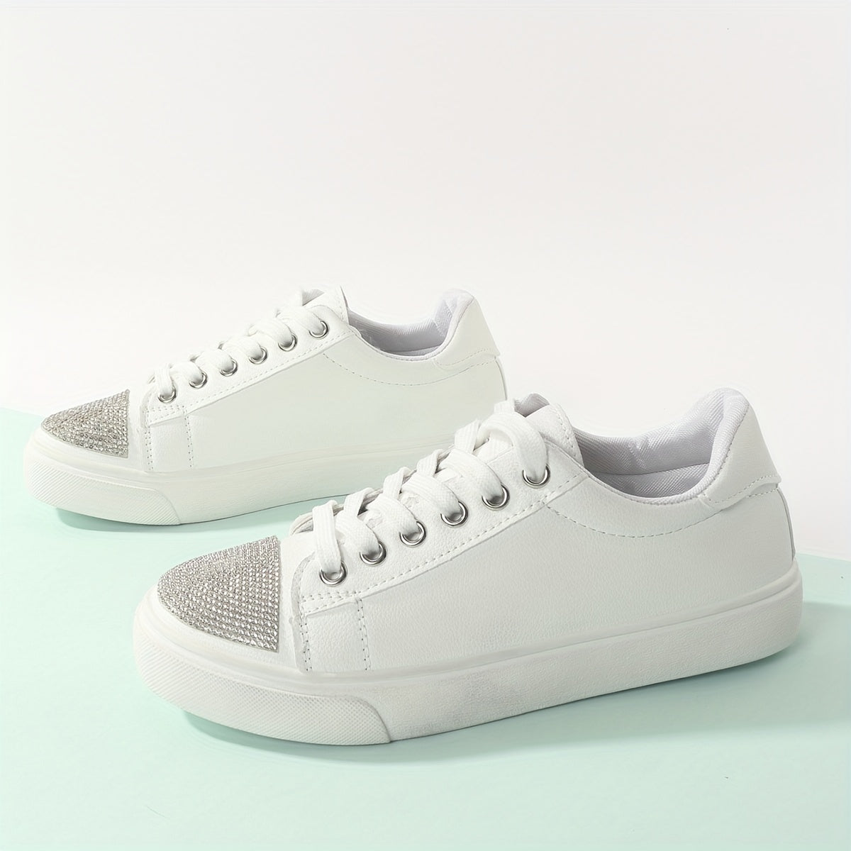 Sparkly Skate Shoes Rhinestone Glitter Sneakers