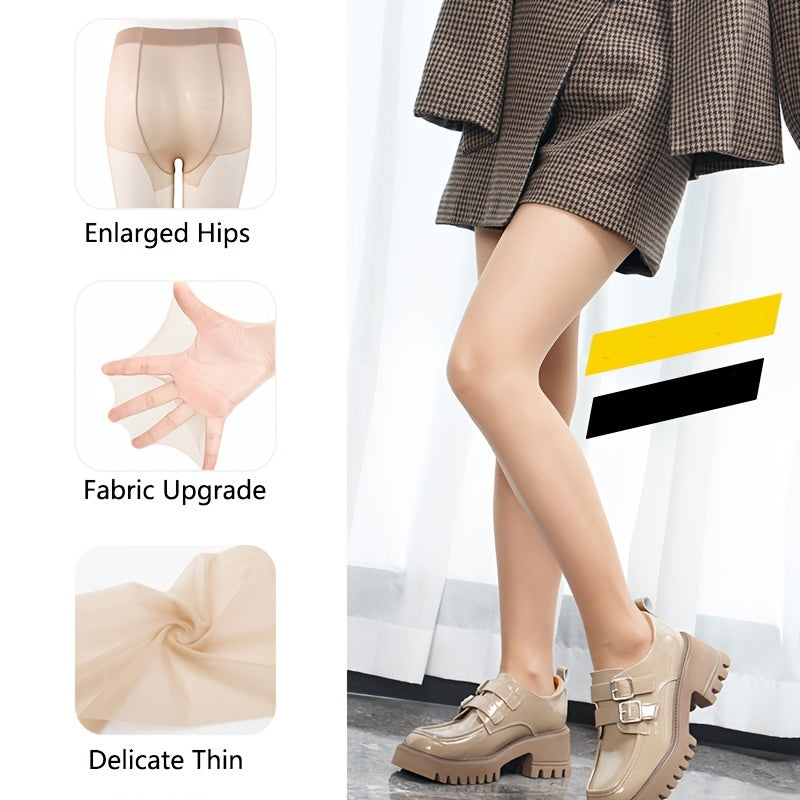 Sexy High Waist Sheer Pantyhose Anti-Snag Footed Stockings