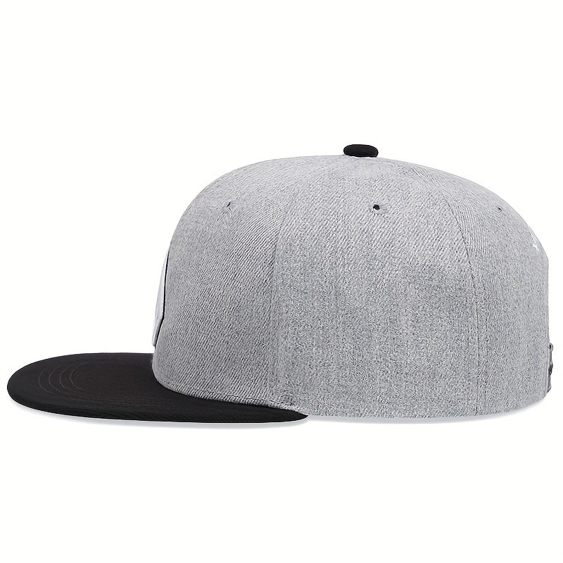 Men's Embroidered Hip Hop Flat Brim Hat