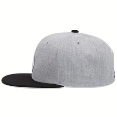 Men's Embroidered Hip Hop Flat Brim Hat
