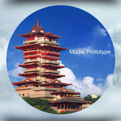 Piececool 3D Metal Puzzle Yuewang Tower Model Kit