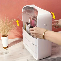 Large Capacity Cosmetic Storage Box with Lid