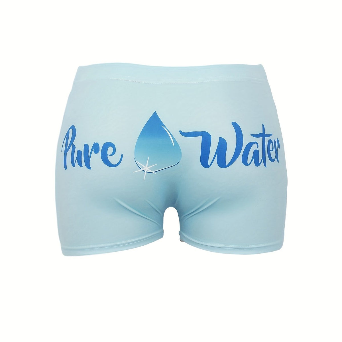 Pure Water Print Skinny Yoga Shorts for Spring & Summer