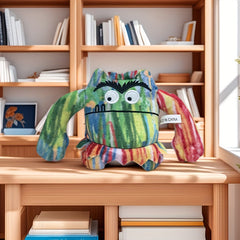 7pcs Mixed Emotion Monster Plush Toy Set Cartoon Mood Expression Dolls