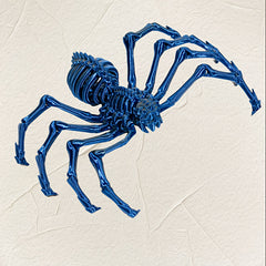 3D Printed Flexible Spider Sculpture Desk Ornament for Halloween Christmas