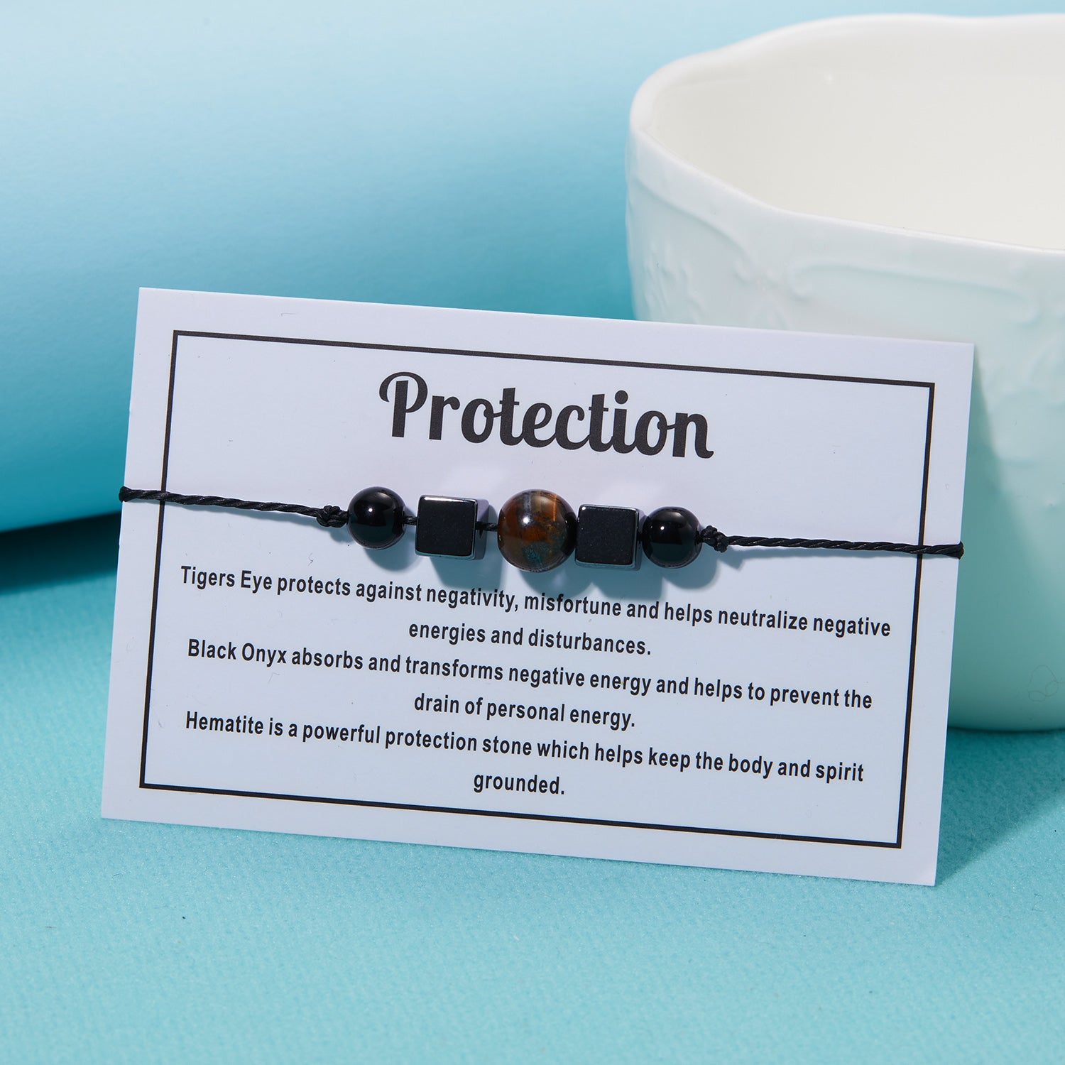 Healing Crystal Bracelet Natural Stone Beaded Bracelets Reduce Anxiety & Stress
