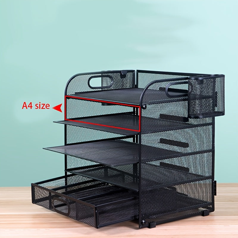 Desktop File Storage Rack for Office and Study
