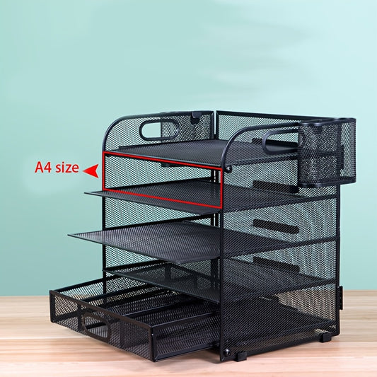 Desktop File Storage Rack for Office and Study