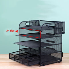 Desktop File Storage Rack for Office and Study