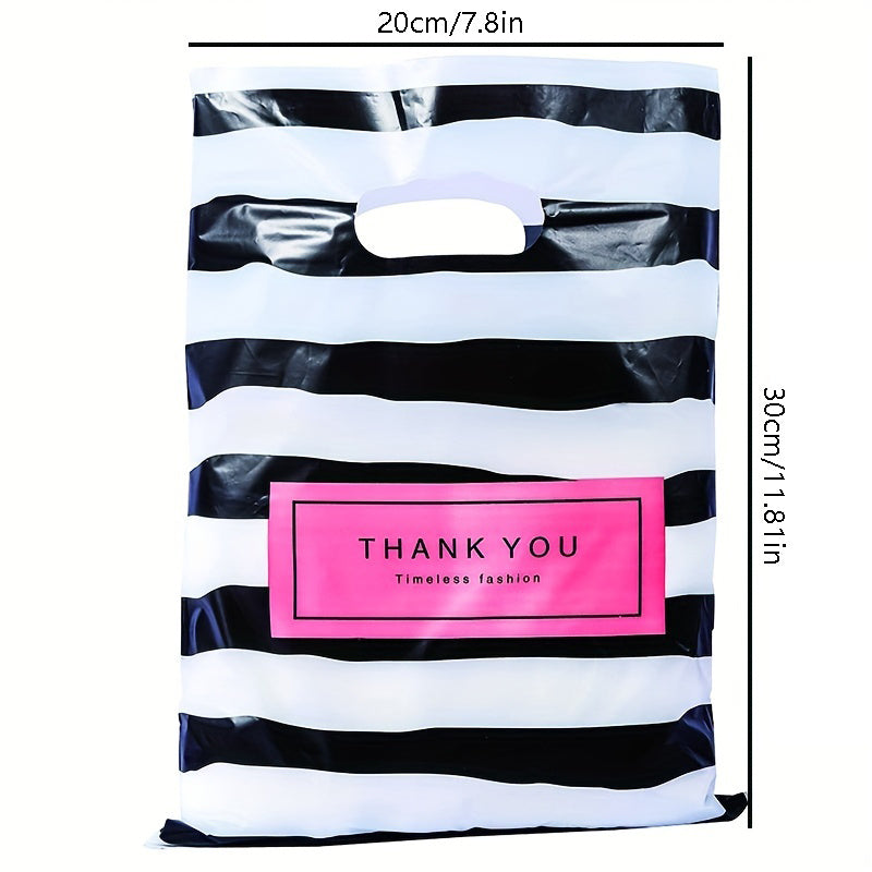 100 Thank You Plastic Merchandise Bags - Small Business Retailing