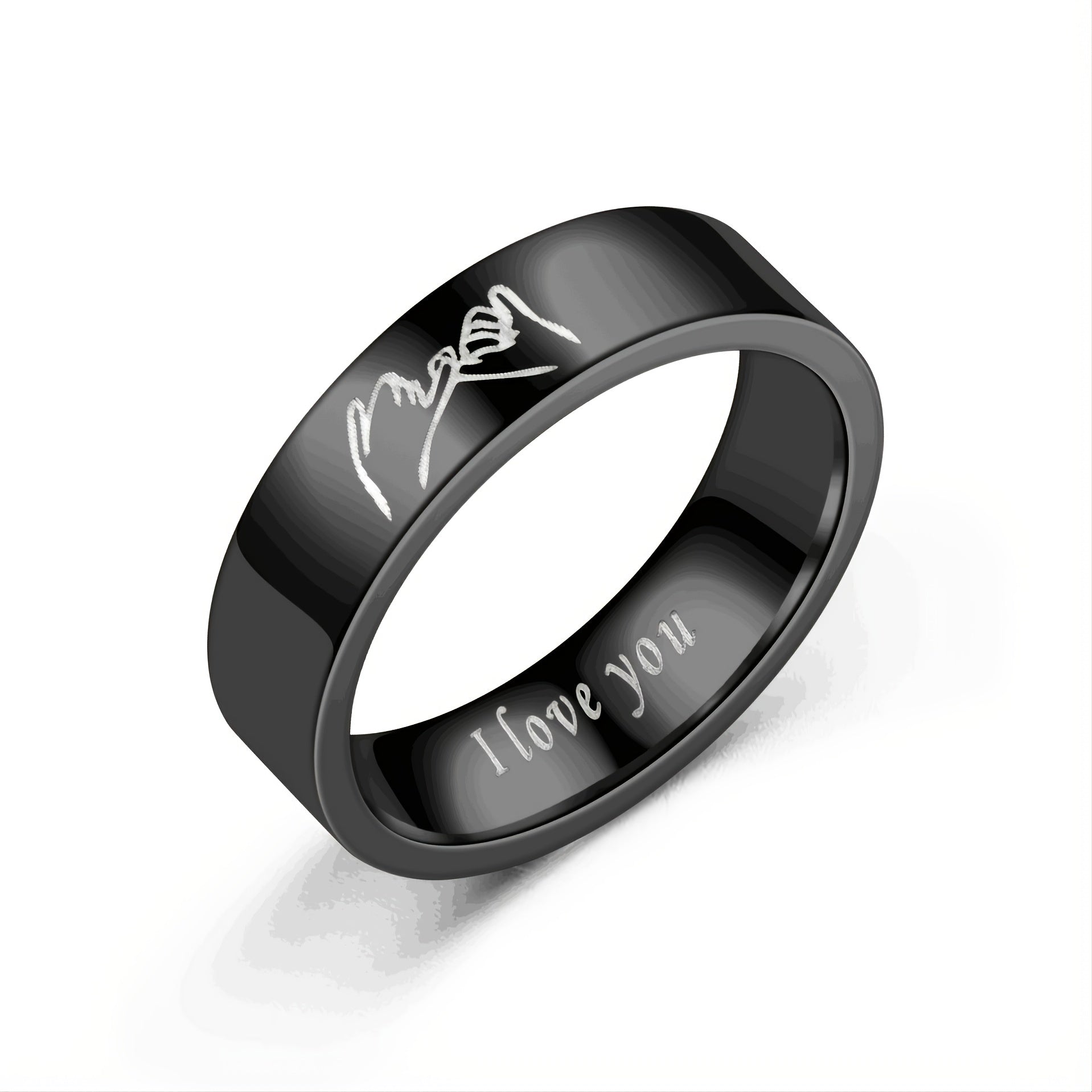 I Love You Promise Rings Hand In Hand Couples Rings Set